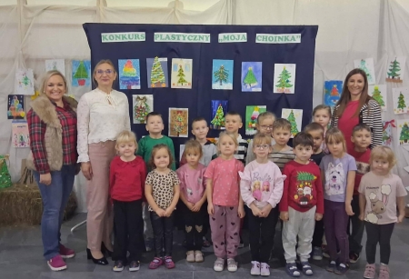 WYNIKI MIĘDZYPRZEDSZKOLNEGO KONKURSU PLASTYCZNEGO ,,MOJA CHOINKA''