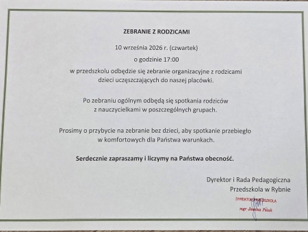 SPOTKANIE Z RODZICAMI